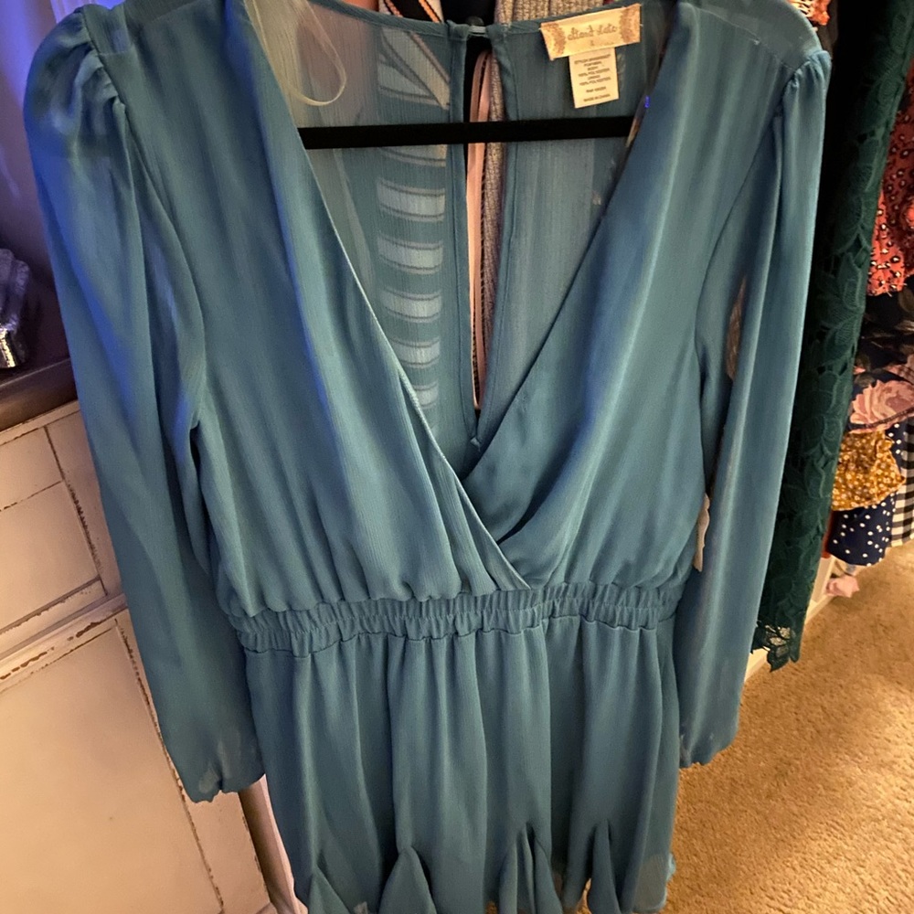 Blue beautiful date night dress
